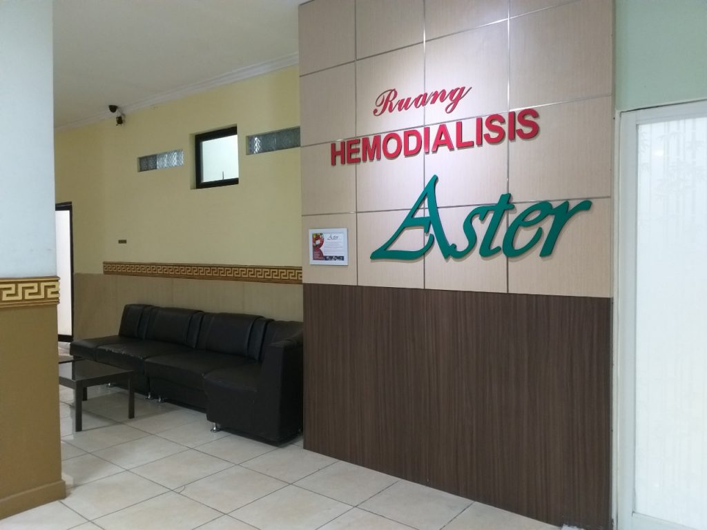 Ruang Hemodialisa Aster yang terdapat pada RS Bhayangkara TK.III Banjarmasin