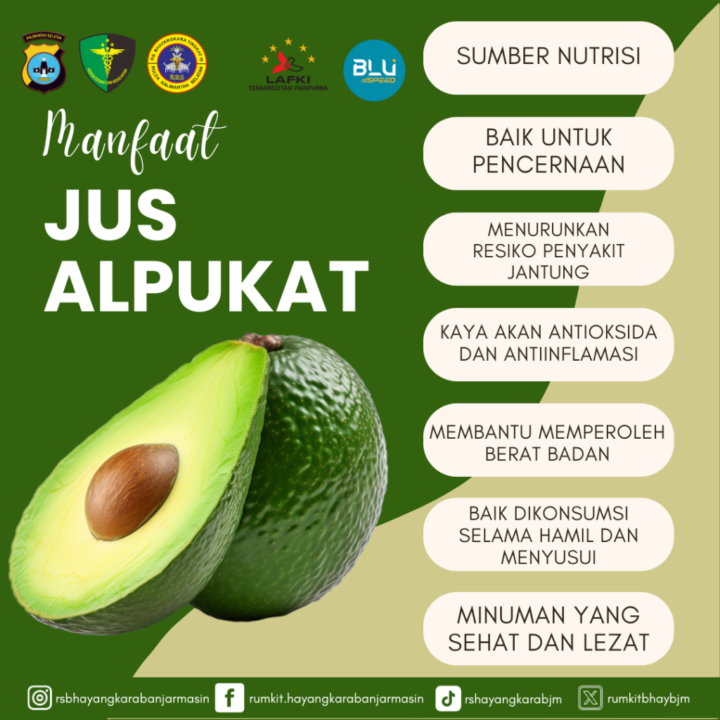 7 Manfaat Jus Alpukat